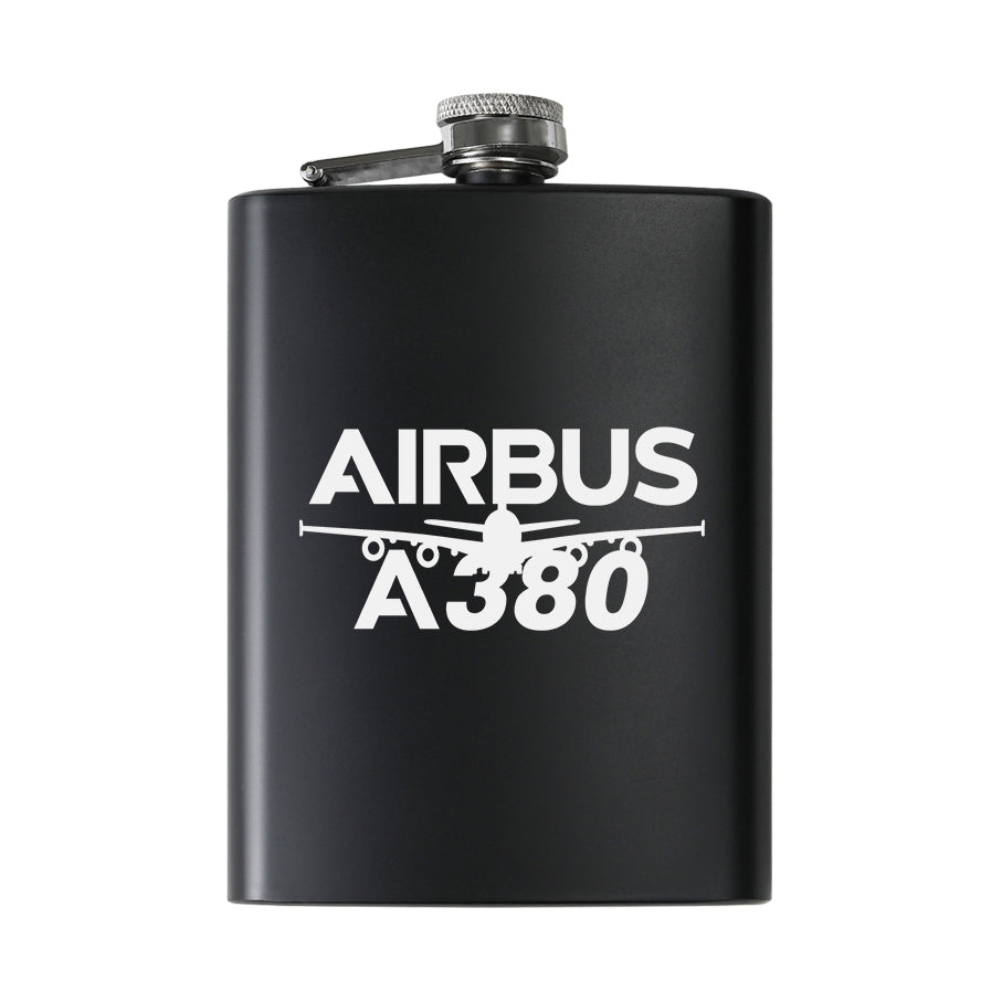 Amazing Airbus A380 Designed Stainless Steel Hip Flasks