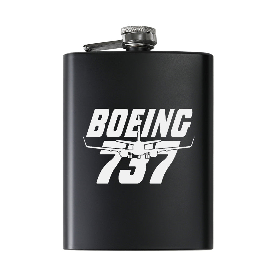 Amazing Boeing 737 Designed Stainless Steel Hip Flasks