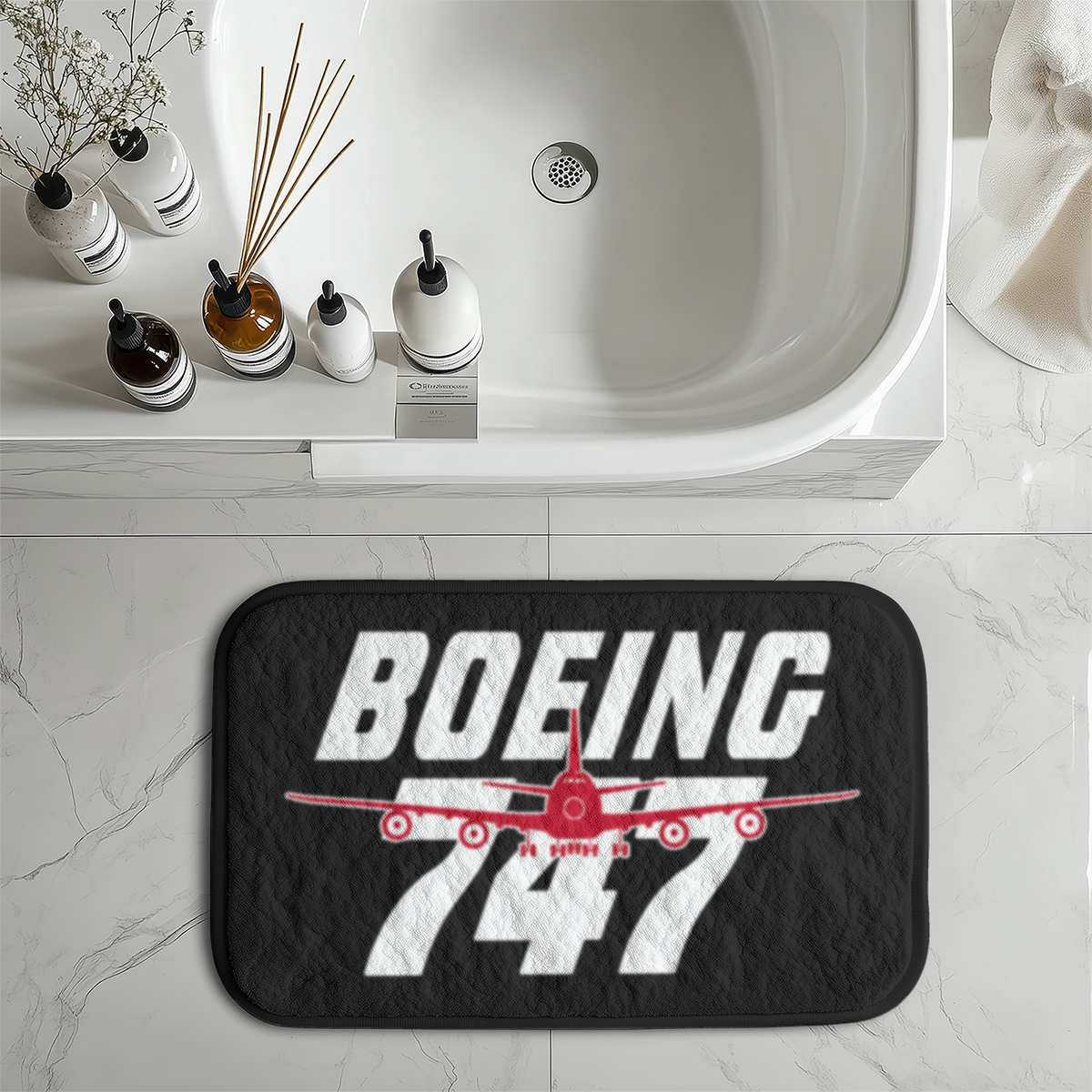 Amazing Boeing 747 Designed Bath Mats