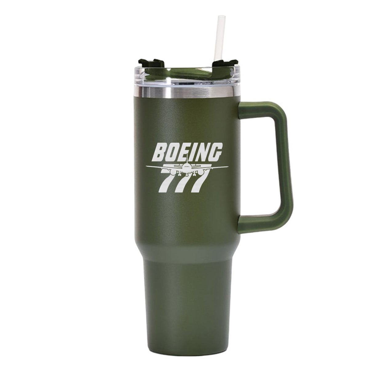 Amazing Boeing 777 Designed 40oz Stainless Steel Car Mug With Holder