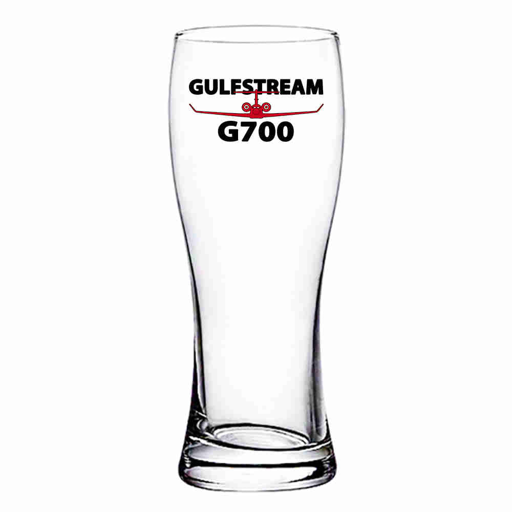 Amazing Gulfstream G700 Designed Pilsner Beer Glasses