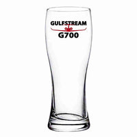 Thumbnail for Amazing Gulfstream G700 Designed Pilsner Beer Glasses