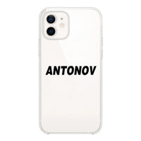 Thumbnail for Antonov & Text Designed Transparent Silicone iPhone Cases