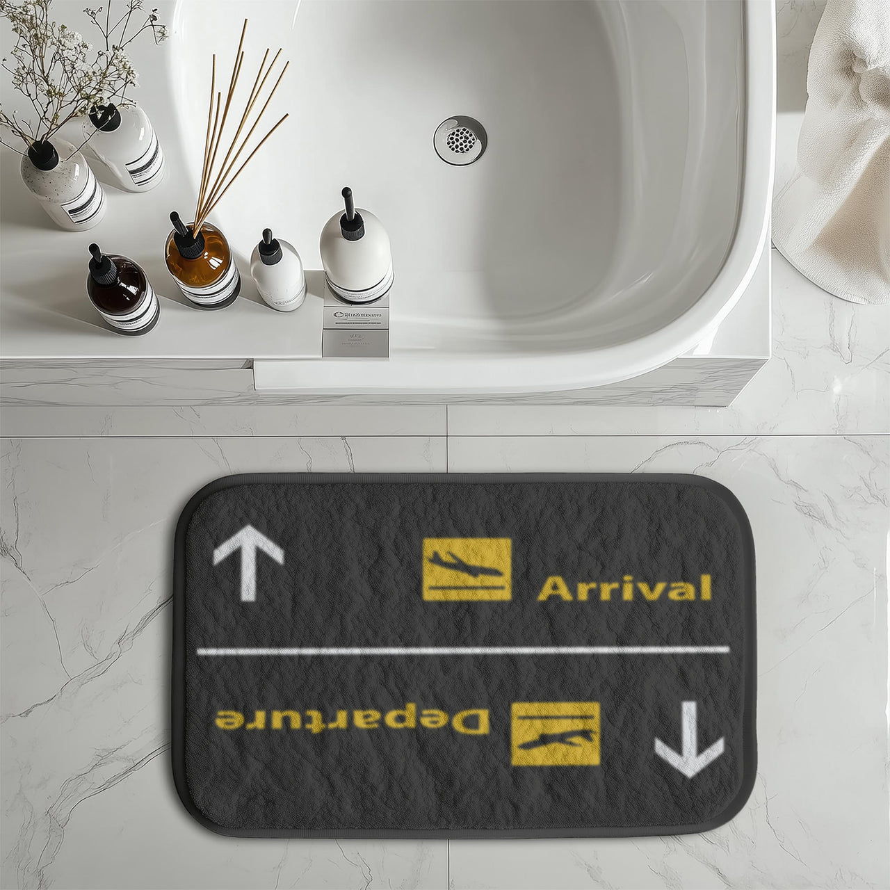 Departures & Arrivals 3 Designed Bath Mats