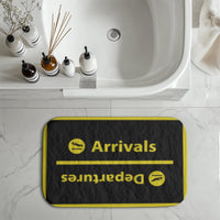 Thumbnail for Arrival and Departures 4 (Black) Designed Bath Mats