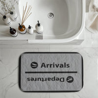 Thumbnail for Arrival and Departures 4 (Gray) Designed Bath Mats