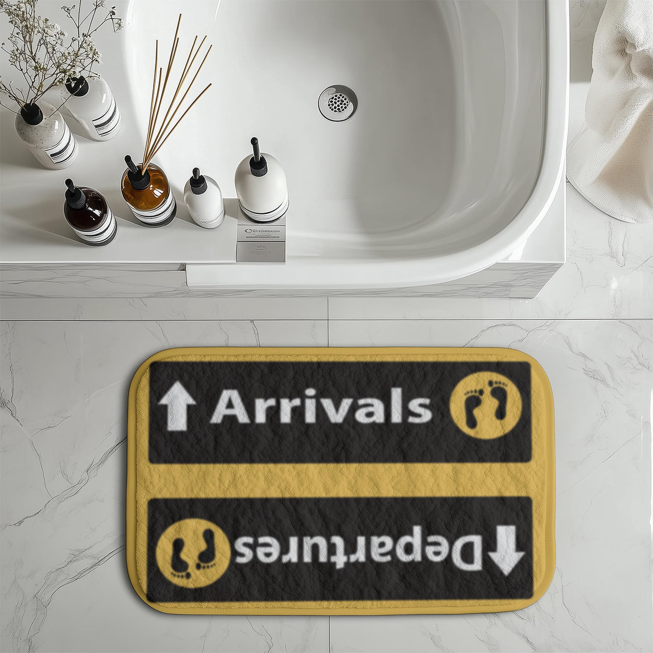 Departures & Arrivals 5 Designed Bath Mats