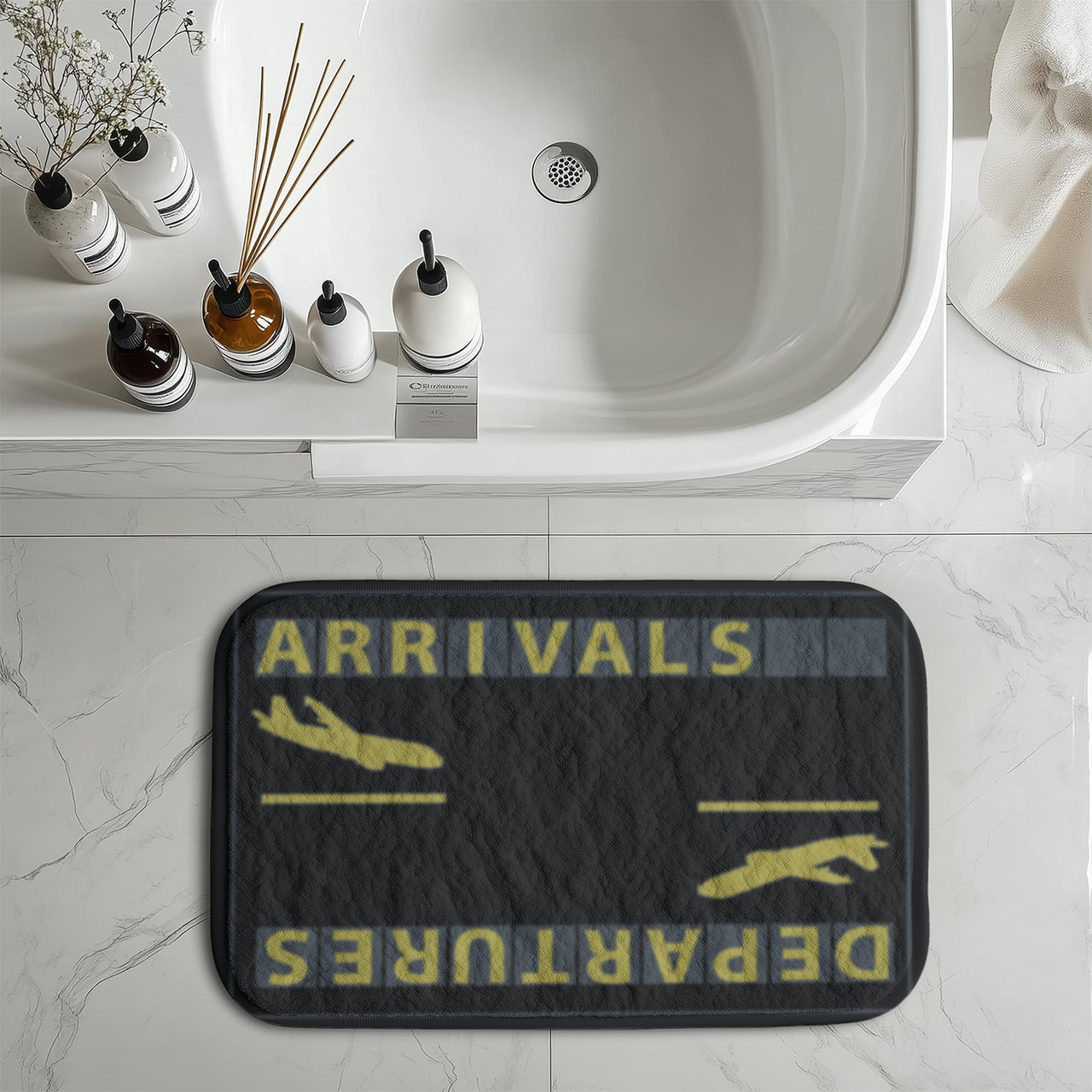 Arrival & Departures 6 Designed Designed Bath Mats