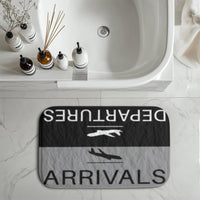 Thumbnail for Departure and Arrivals (Gray) Designed Bath Mats