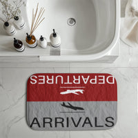 Thumbnail for Departure and Arrivals (Red) Designed Bath Mats