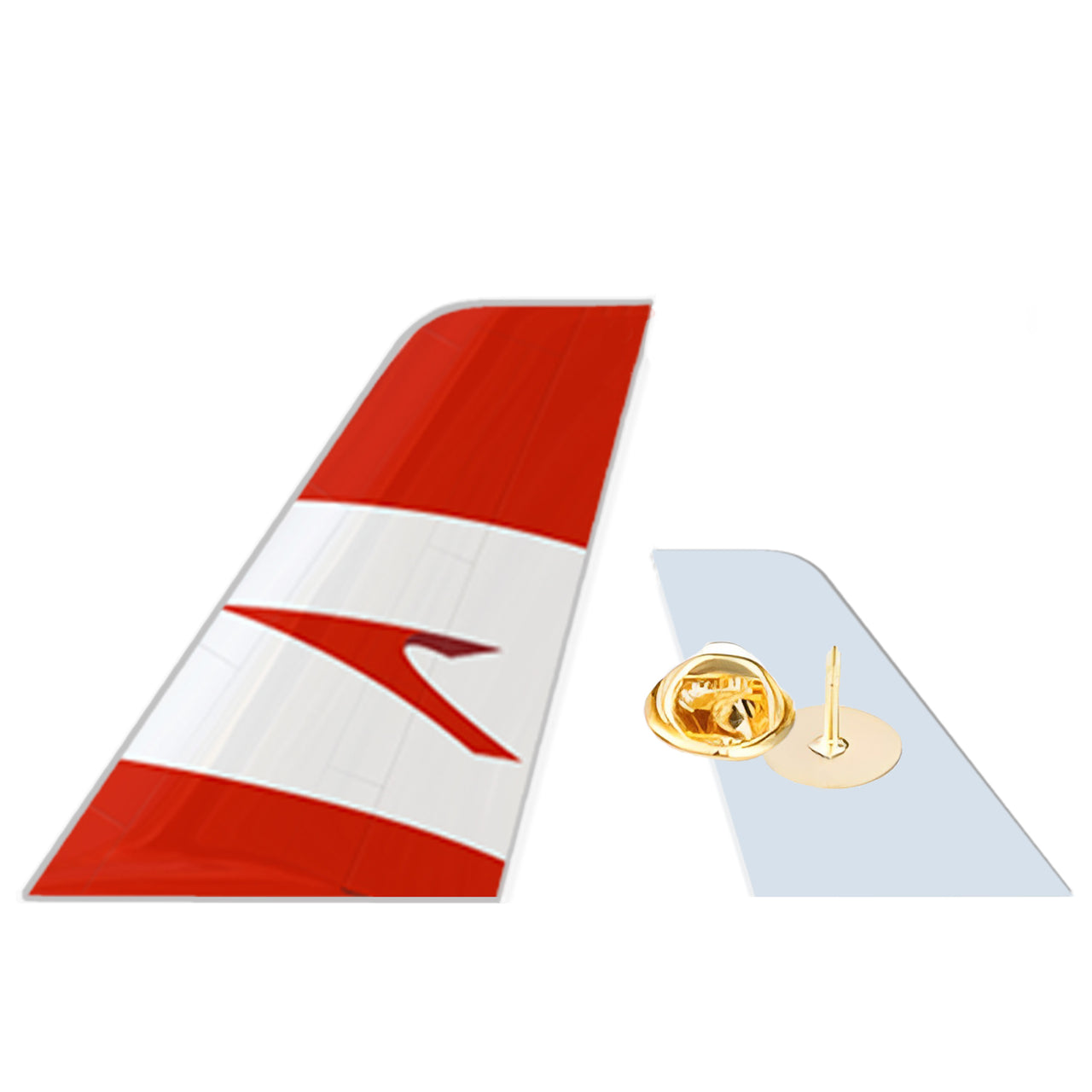 Austrian Airlines Designed Tail Shape Badges & Pins