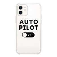 Thumbnail for Auto Pilot Off Designed Transparent Silicone iPhone Cases