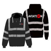 Thumbnail for Aviation Designed Reflective Zipped Hoodies