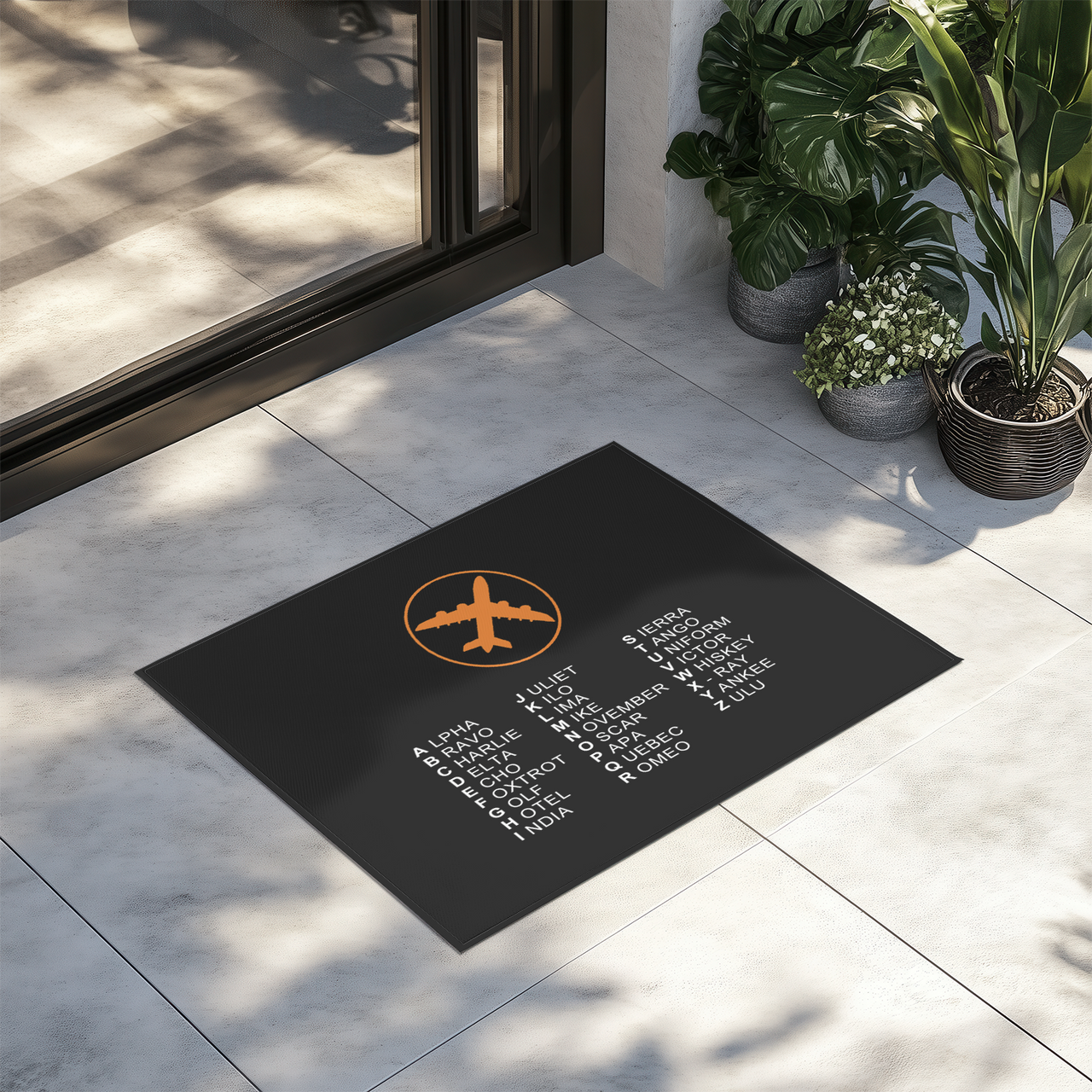 Aviation Alphabet 3 Designed Door Mats