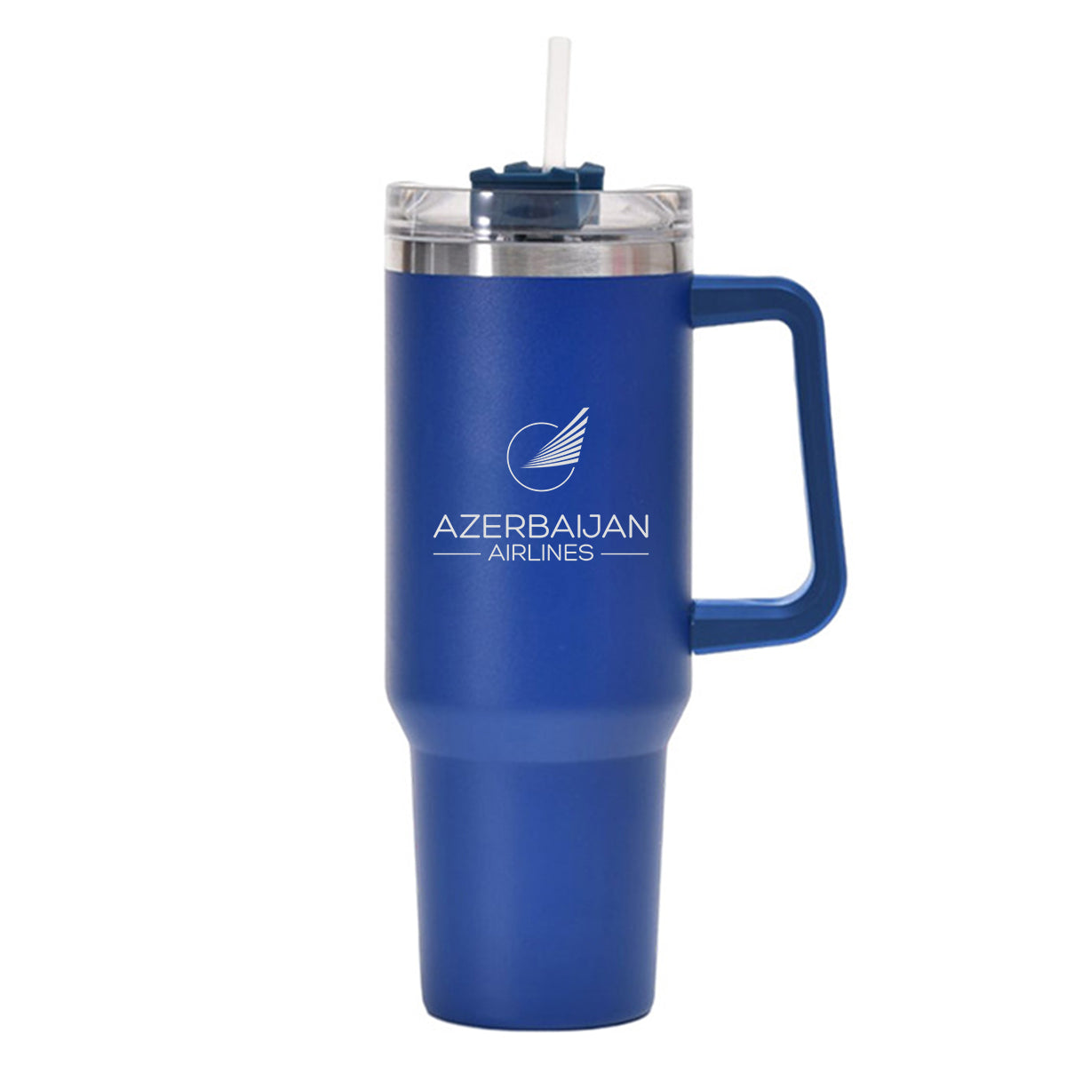 Azerbaijan Airlines Designed 40oz Stainless Steel Car Mug With Holder