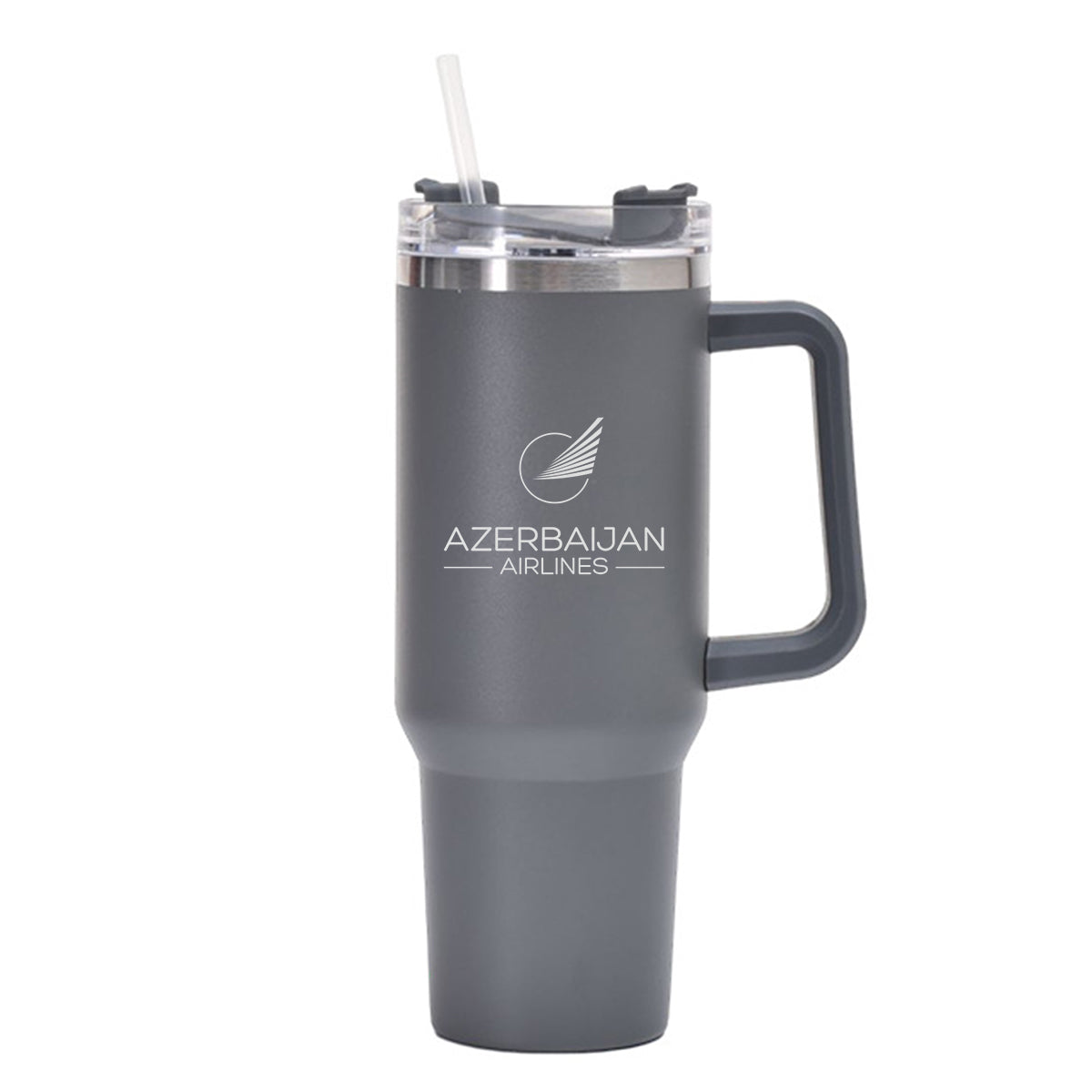 Azerbaijan Airlines Designed 40oz Stainless Steel Car Mug With Holder