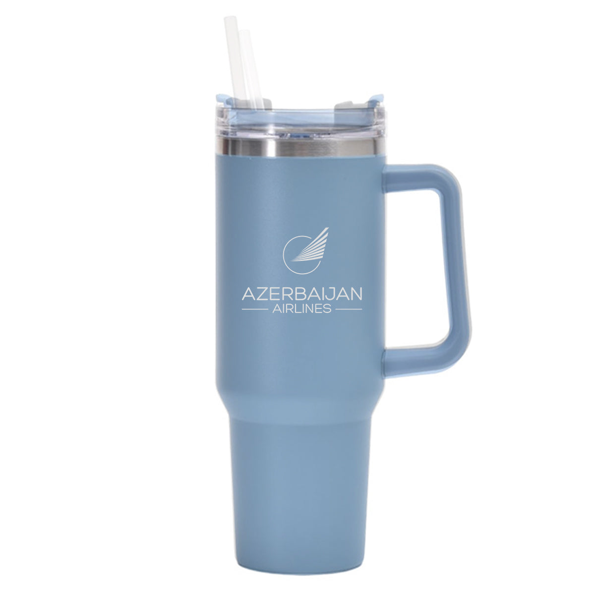 Azerbaijan Airlines Designed 40oz Stainless Steel Car Mug With Holder