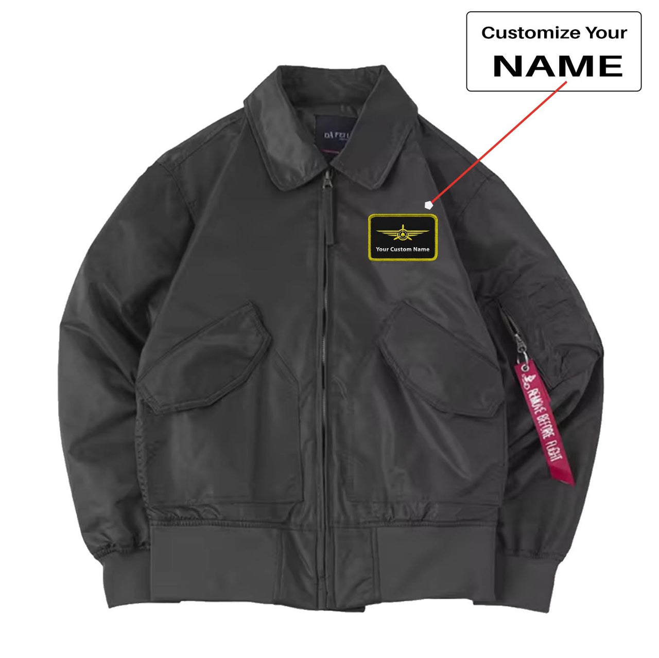 Custom (Badge 3) Embroidered Patch Attachable Jackets