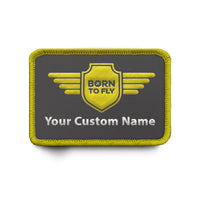 Thumbnail for Custom Name Badge 5 (Born To Fly) Designed & Embroidered Patches