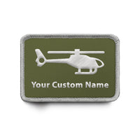 Thumbnail for Custom Name Badge 6 (Helicopter) Designed & Embroidered Patches