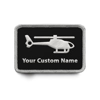 Thumbnail for Custom Name Badge 6 (Helicopter) Designed & Embroidered Patches