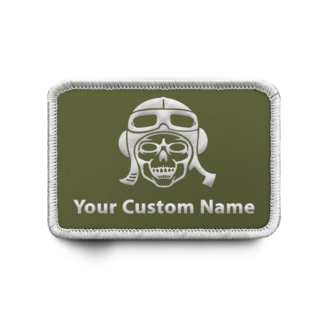 Custom Name Badge 8 (Skull) Designed & Embroidered Patches