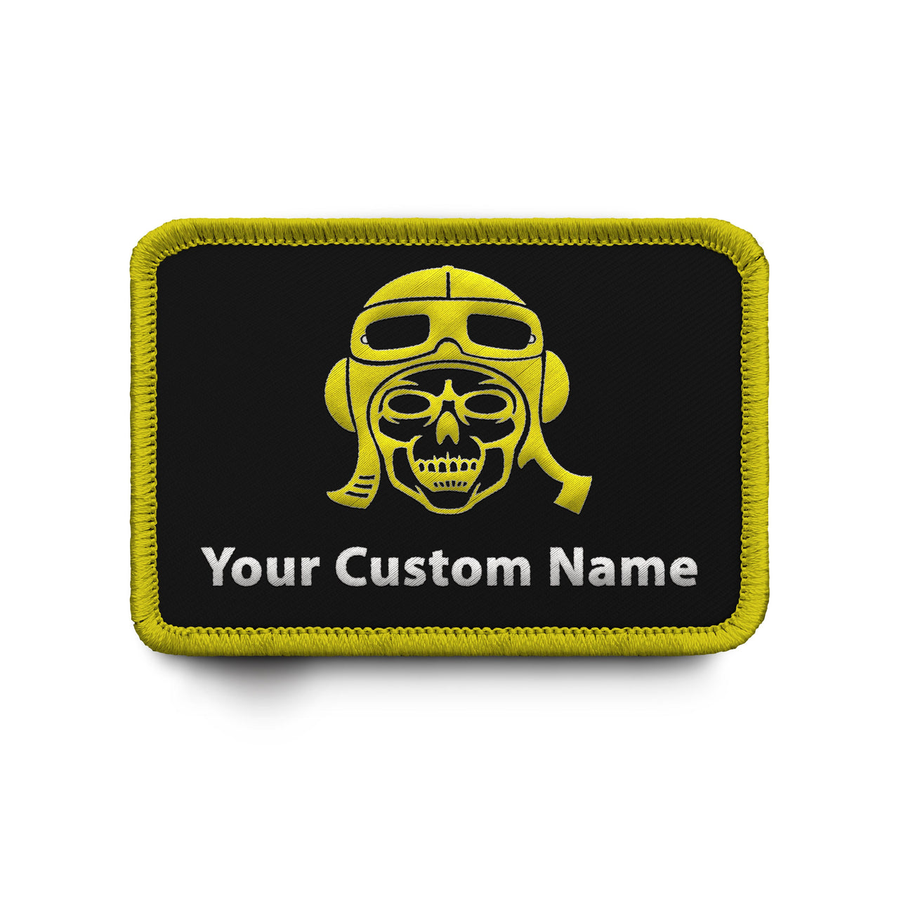 Custom Name Badge 8 (Skull) Designed & Embroidered Patches