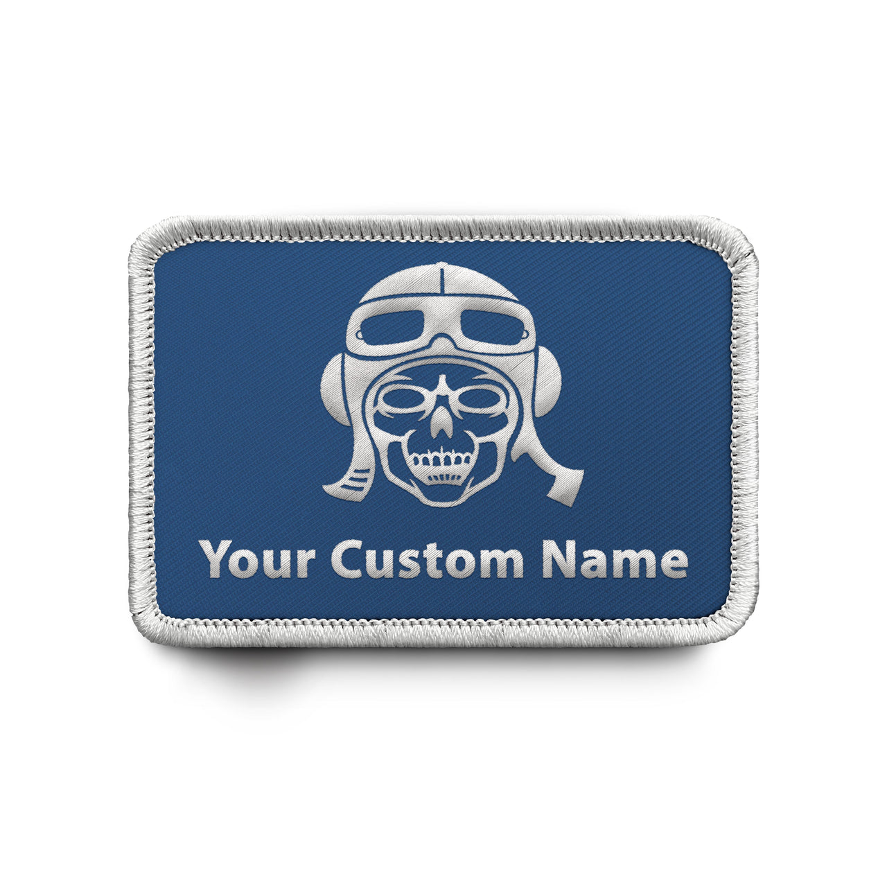 Custom Name Badge 8 (Skull) Designed & Embroidered Patches