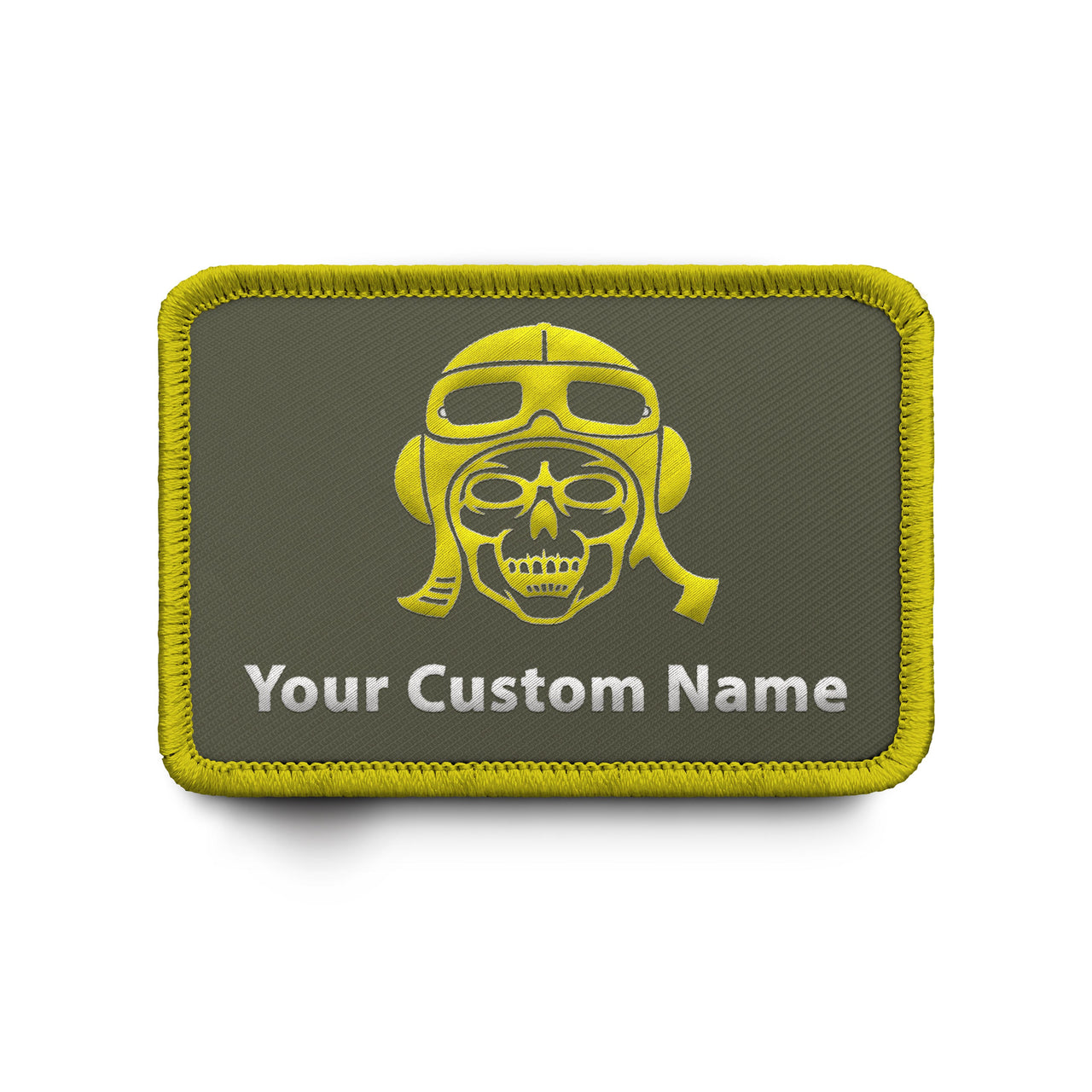 Custom Name Badge 8 (Skull) Designed & Embroidered Patches