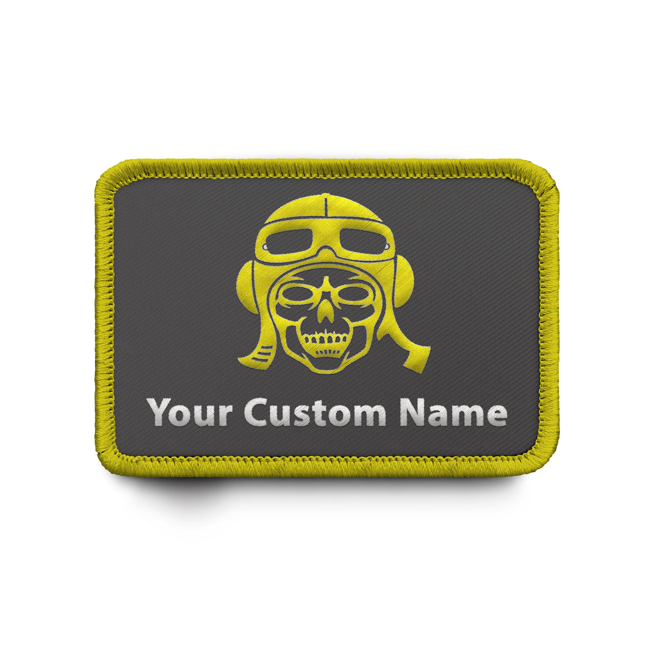 Custom Name Badge 8 (Skull) Designed & Embroidered Patches