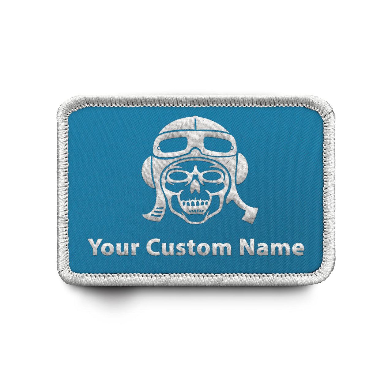 Custom Name Badge 8 (Skull) Designed & Embroidered Patches