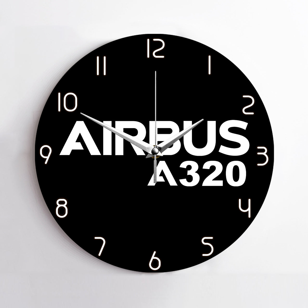 Airbus A320 & Text Designed Wall Clocks