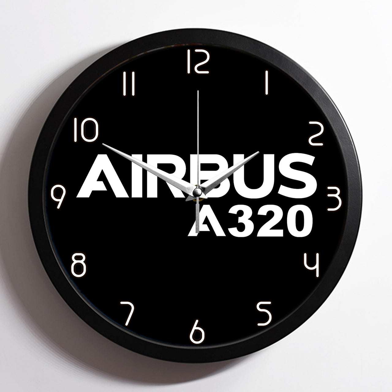 Airbus A320 & Text Designed Wall Clocks