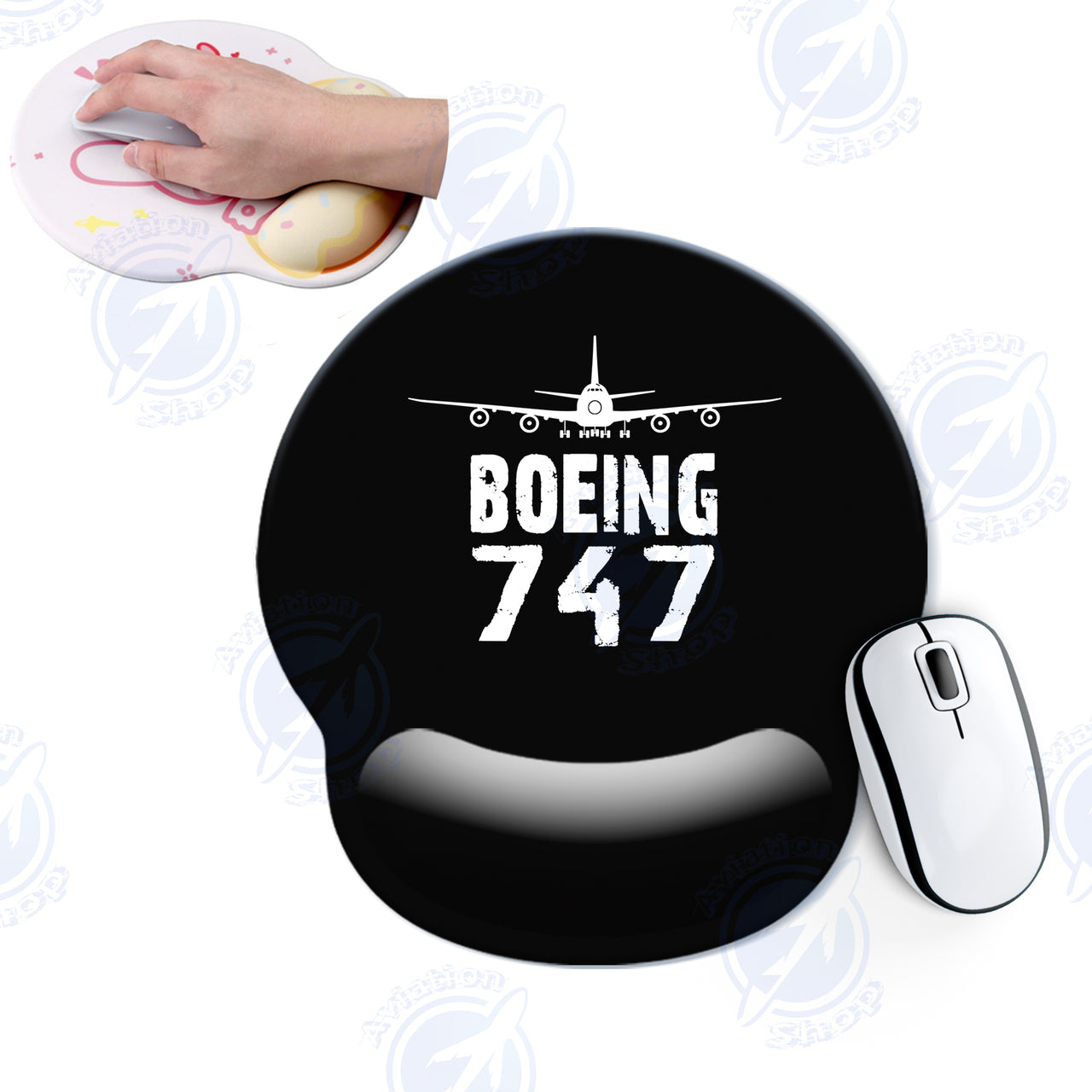 Boeing 747 & Plane Designed Ergonomic Mouse Pads