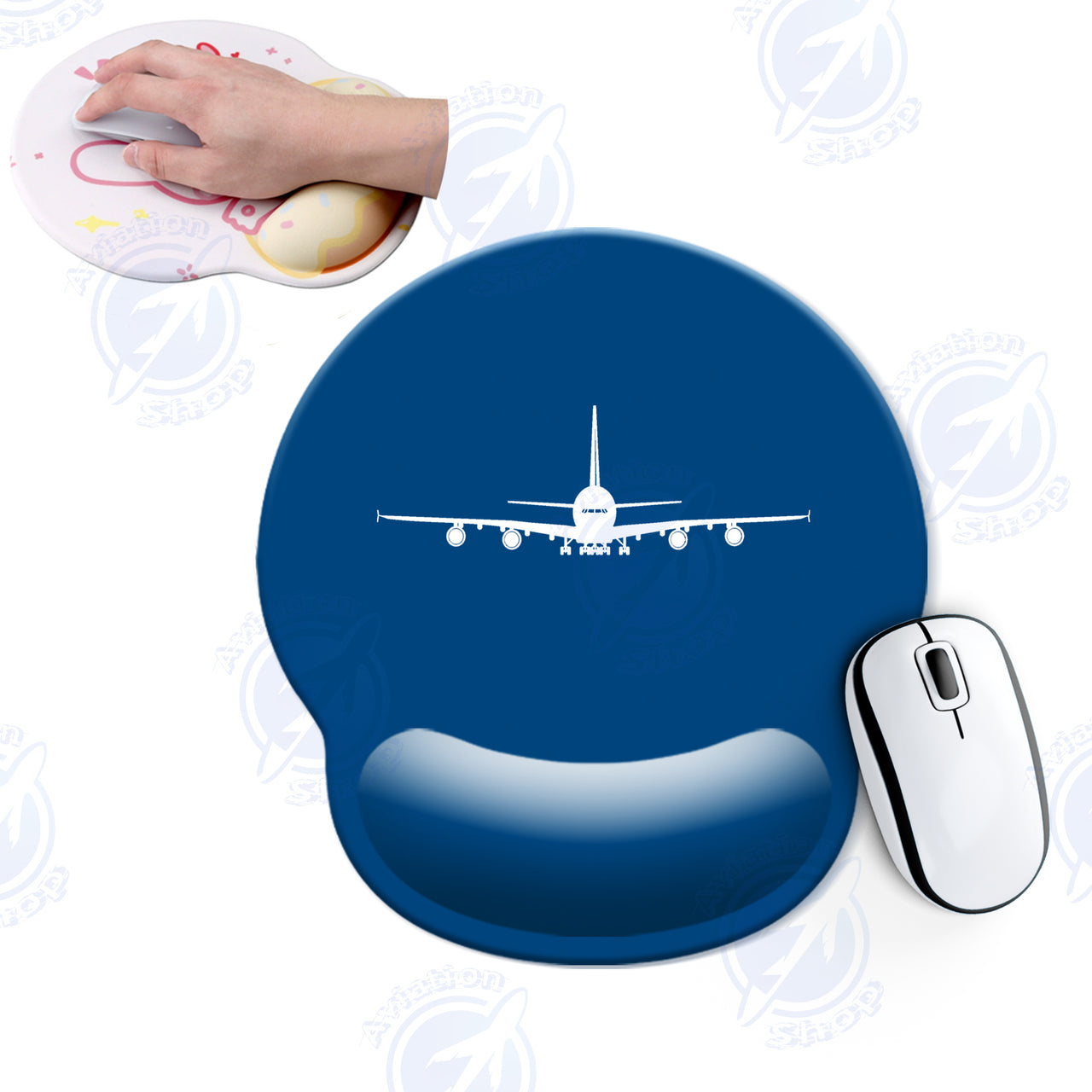 Airbus A380 Silhouette Designed Ergonomic Mouse Pads