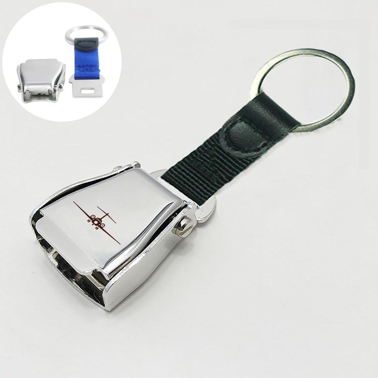 Boeing 717 Silhouette Silhouette Designed Airplane Seat Belt Key Chains