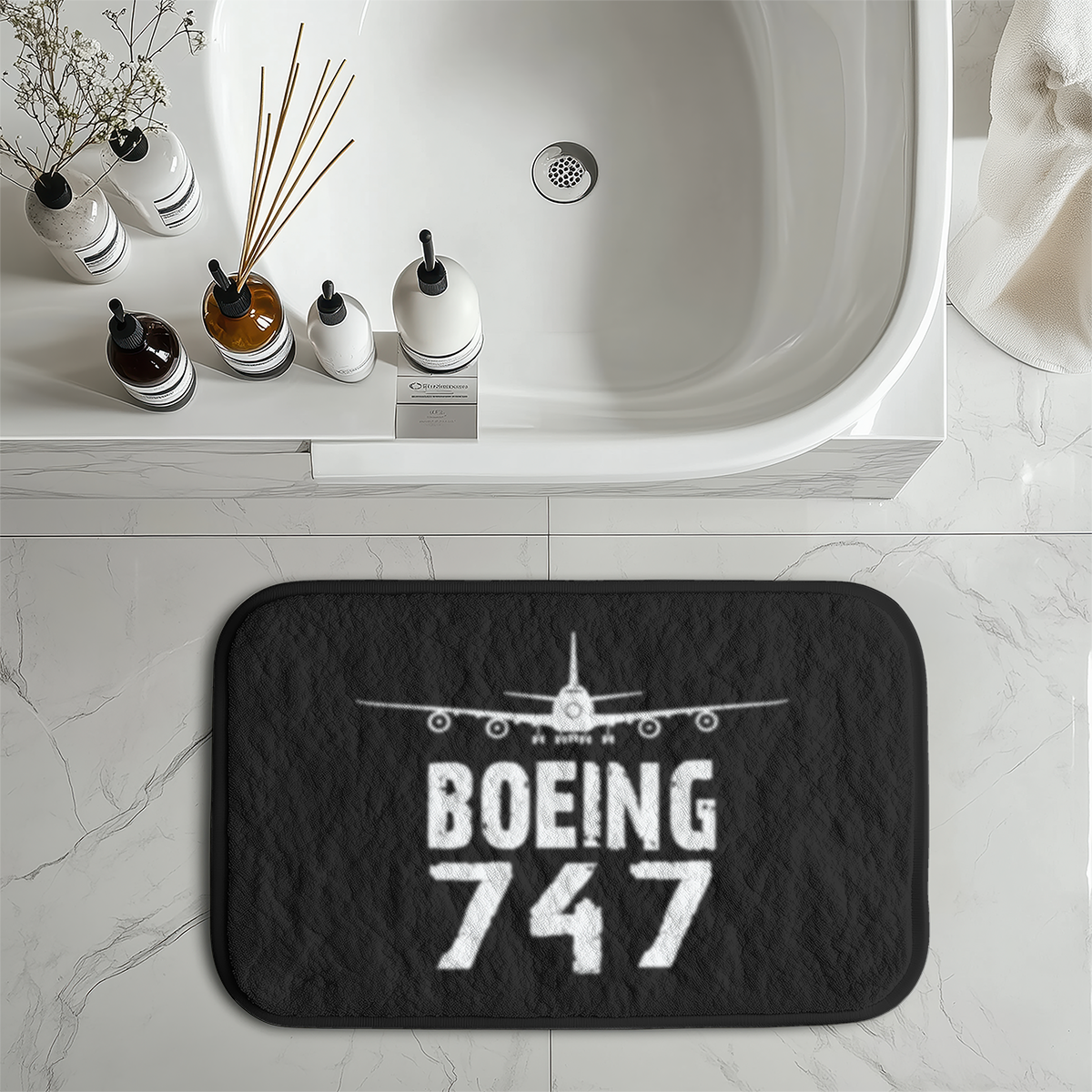 Boeing 747 & Plane Designed Bath Mats