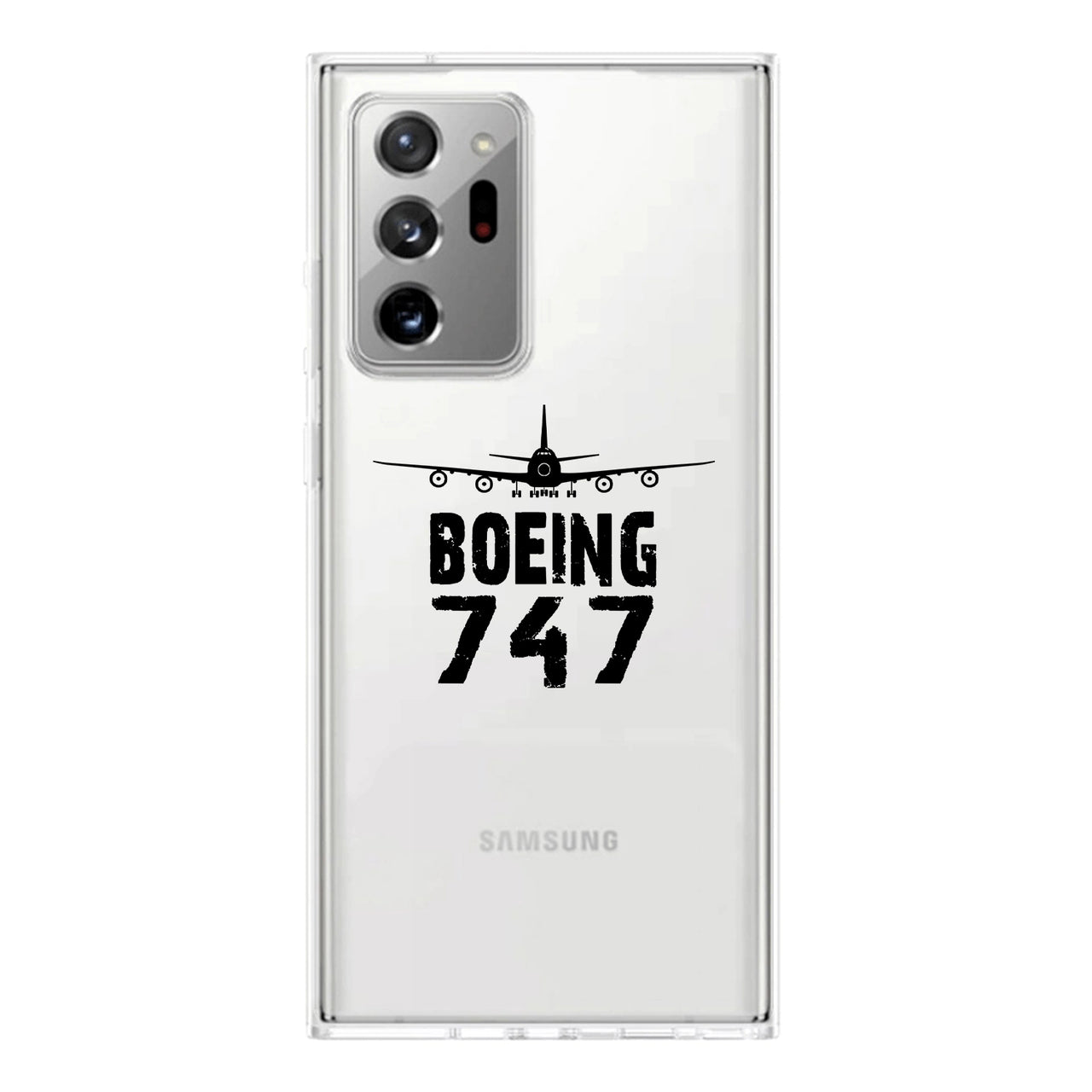 Boeing 747 & Plane Transparent Silicone Samsung A Cases