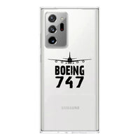 Thumbnail for Boeing 747 & Plane Transparent Silicone Samsung A Cases