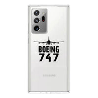 Thumbnail for Boeing 747 & Plane Designed Transparent Silicone Samsung S & Note Cases