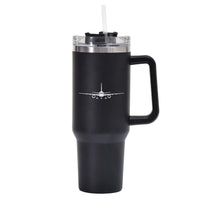 Thumbnail for Boeing 757 Silhouette Designed 40oz Stainless Steel Car Mug With Holder