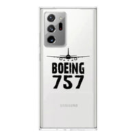 Thumbnail for Boeing 757 & Plane Designed Transparent Silicone Samsung S & Note Cases