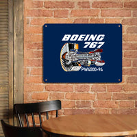 Thumbnail for Boeing 767 Engine (PW4000-94) Printed Metal Sign