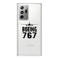 Thumbnail for Boeing 767 & Plane Designed Transparent Silicone Samsung S & Note Cases