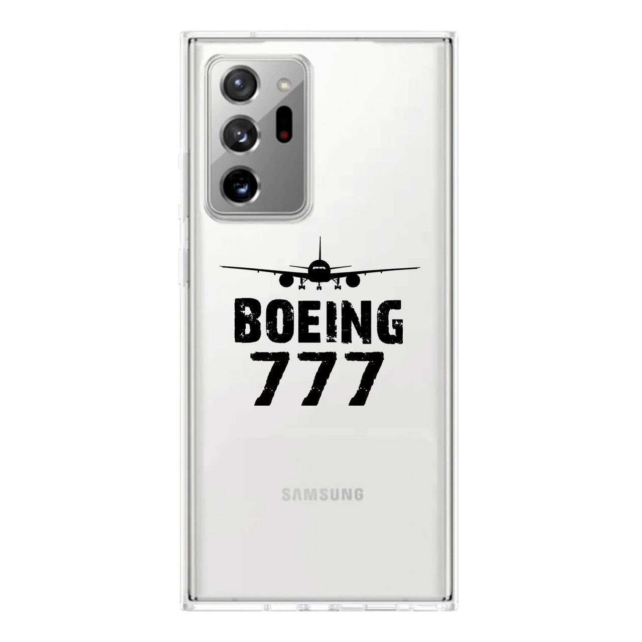 Boeing 777 & Plane Transparent Silicone Samsung A Cases