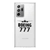 Thumbnail for Boeing 777 & Plane Transparent Silicone Samsung A Cases