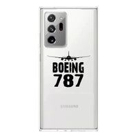 Thumbnail for Boeing 787 & Plane Designed Transparent Silicone Samsung S & Note Cases