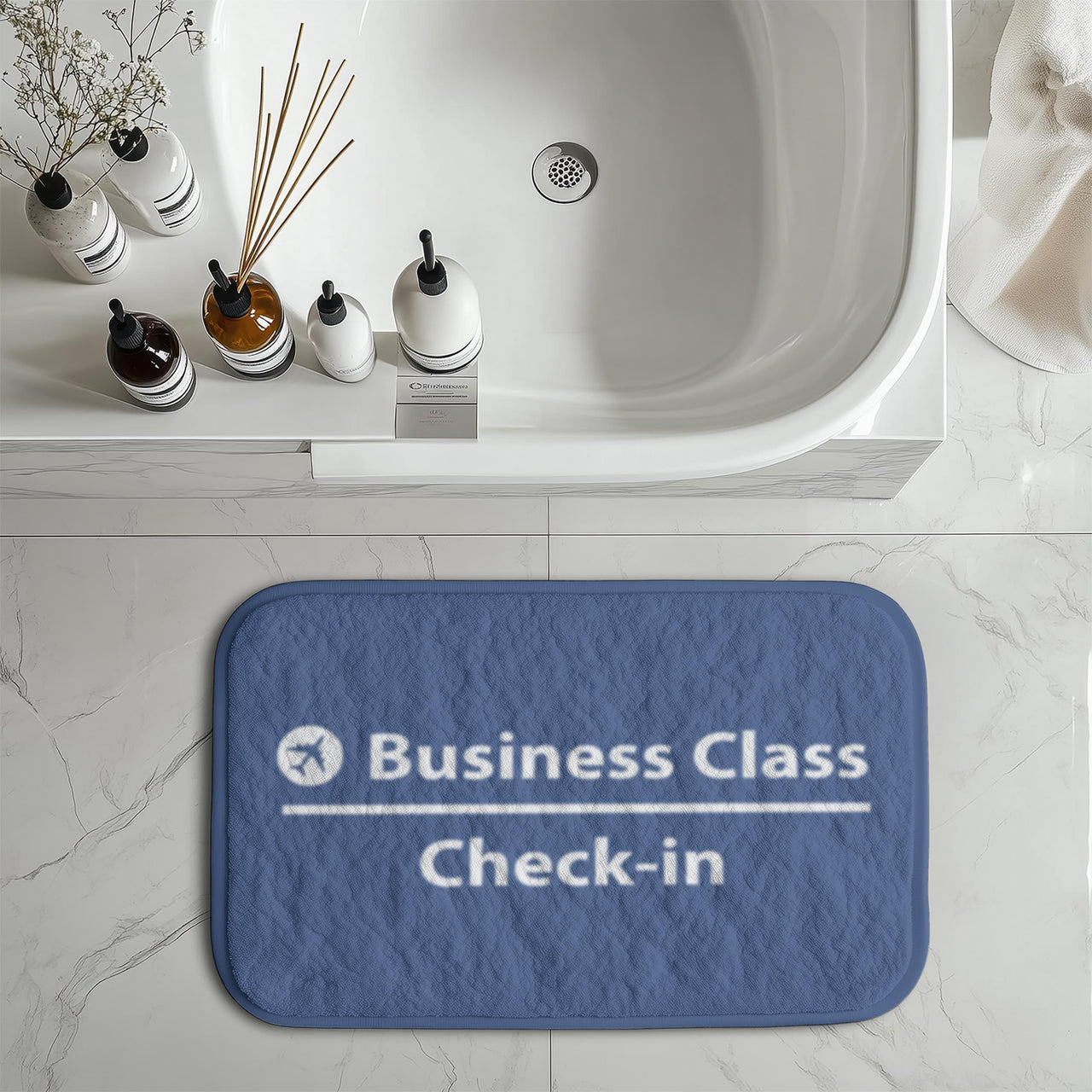 Business Class - Check In Designed Bath Mats