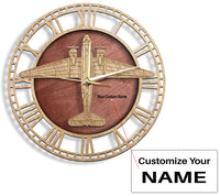 Thumbnail for C-47 Skytrain Designed Wooden Wall Clocks