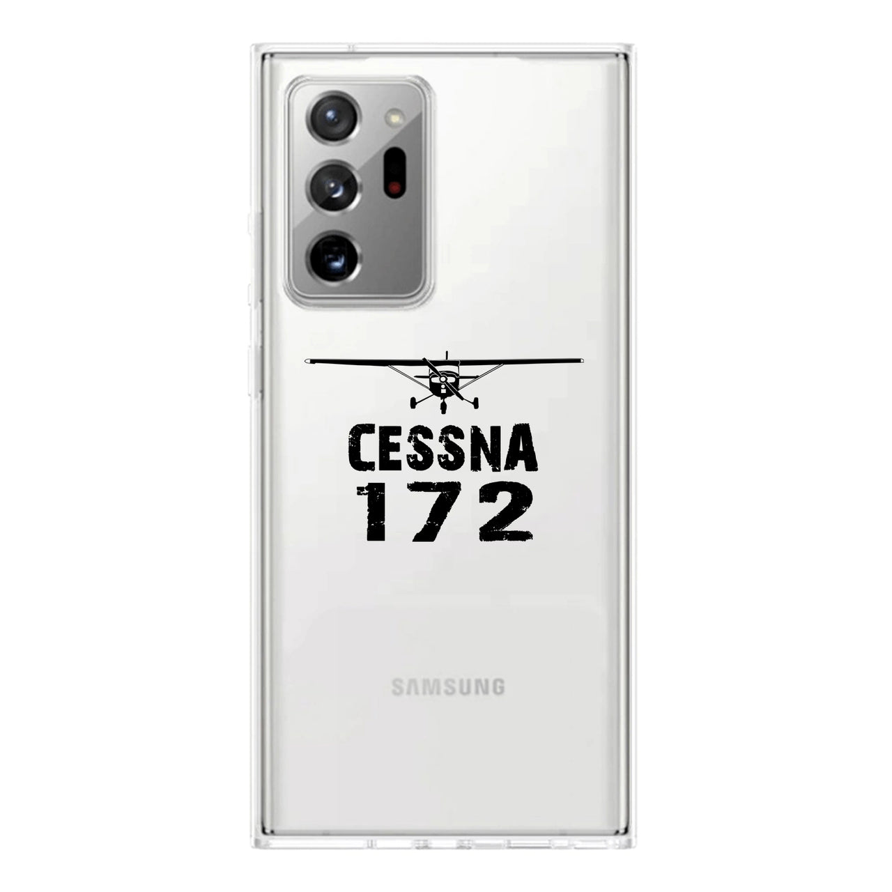 Cessna 172 & Plane Transparent Silicone Samsung A Cases